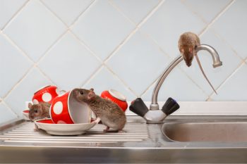 Mice On Counter After Holiday Dinner